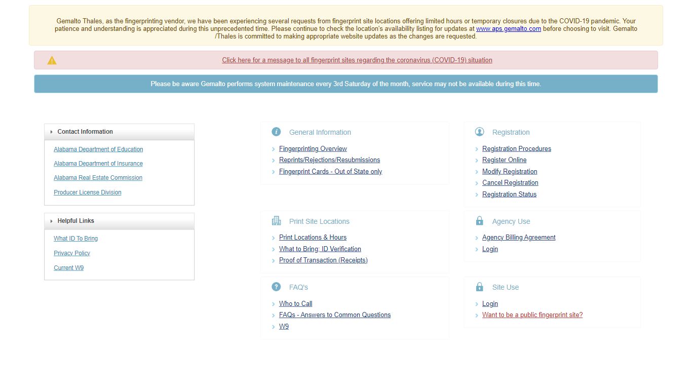 Alabama Applicant Fingerprinting Service - Gemalto